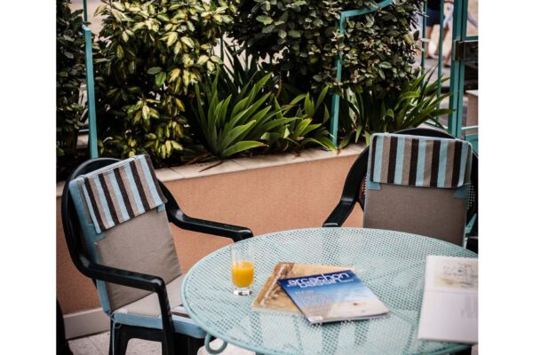 La terrasse de la chambre d'hôtes de la Villa Saint-Georges à Arcachon