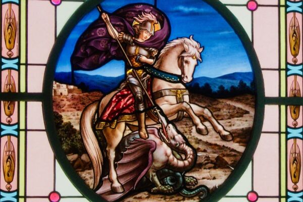 Le vitrail de la villa saint-georges